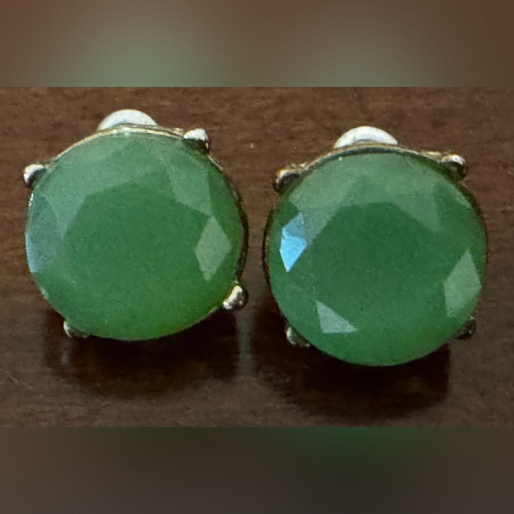 J.Crew Green Stud Earrings